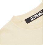 Jacquemus - Logo-Embroidered Printed Cotton-Jersey T-Shirt - Yellow