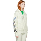 Off-White Off-White Diag Multicolor Zipped Hoodie