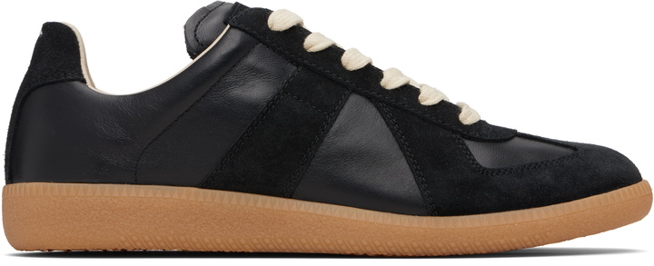 Photo: Maison Margiela Black Replica Sneakers