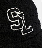 Saint Laurent - Logo wool-blend bouclé cap