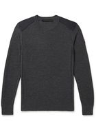 Canada Goose - Dartmouth CORDURA-Panelled Merino Wool Sweater - Gray