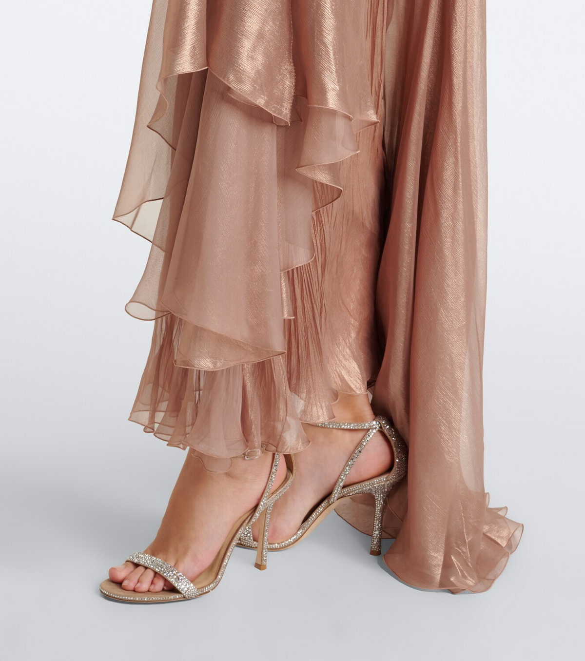 Maria Lucia Hohan Heidi pleated silk bustier gown