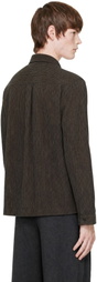 SAGE NATION Brown & Navy Natal Shirt