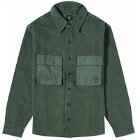 Brain Dead Men's French Terry Sateen Shirt in Sage