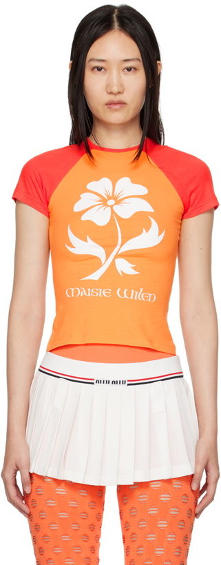 Photo: Maisie Wilen Orange Slinky T-Shirt