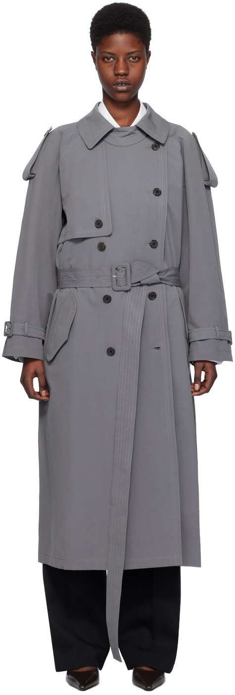 The Row Gray Avio Trench Coat The Row