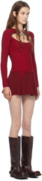 Chopova Lowena Red Patsy Minidress