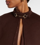 Gucci Horsebit wool cape