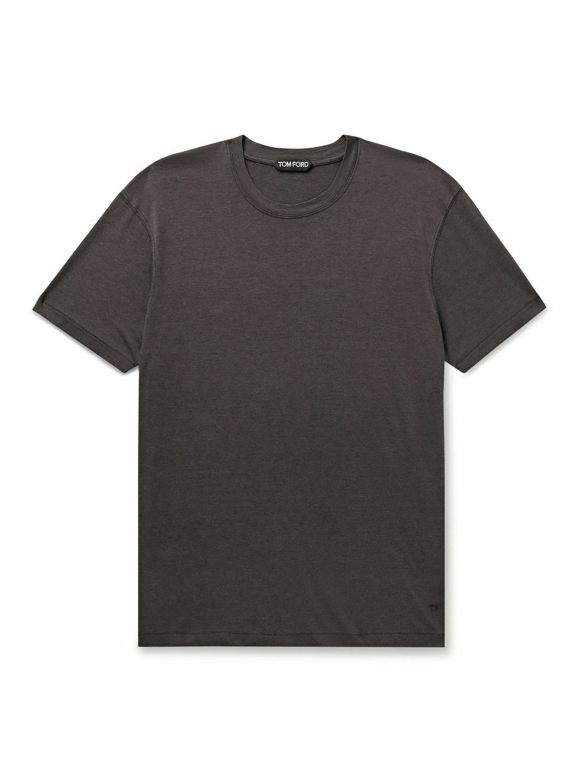 TOM FORD - Slim-Fit Lyocell and Cotton-Blend Jersey T-Shirt - Brown TOM ...