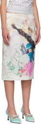 Ashley Williams Multicolor Printed Midi Skirt