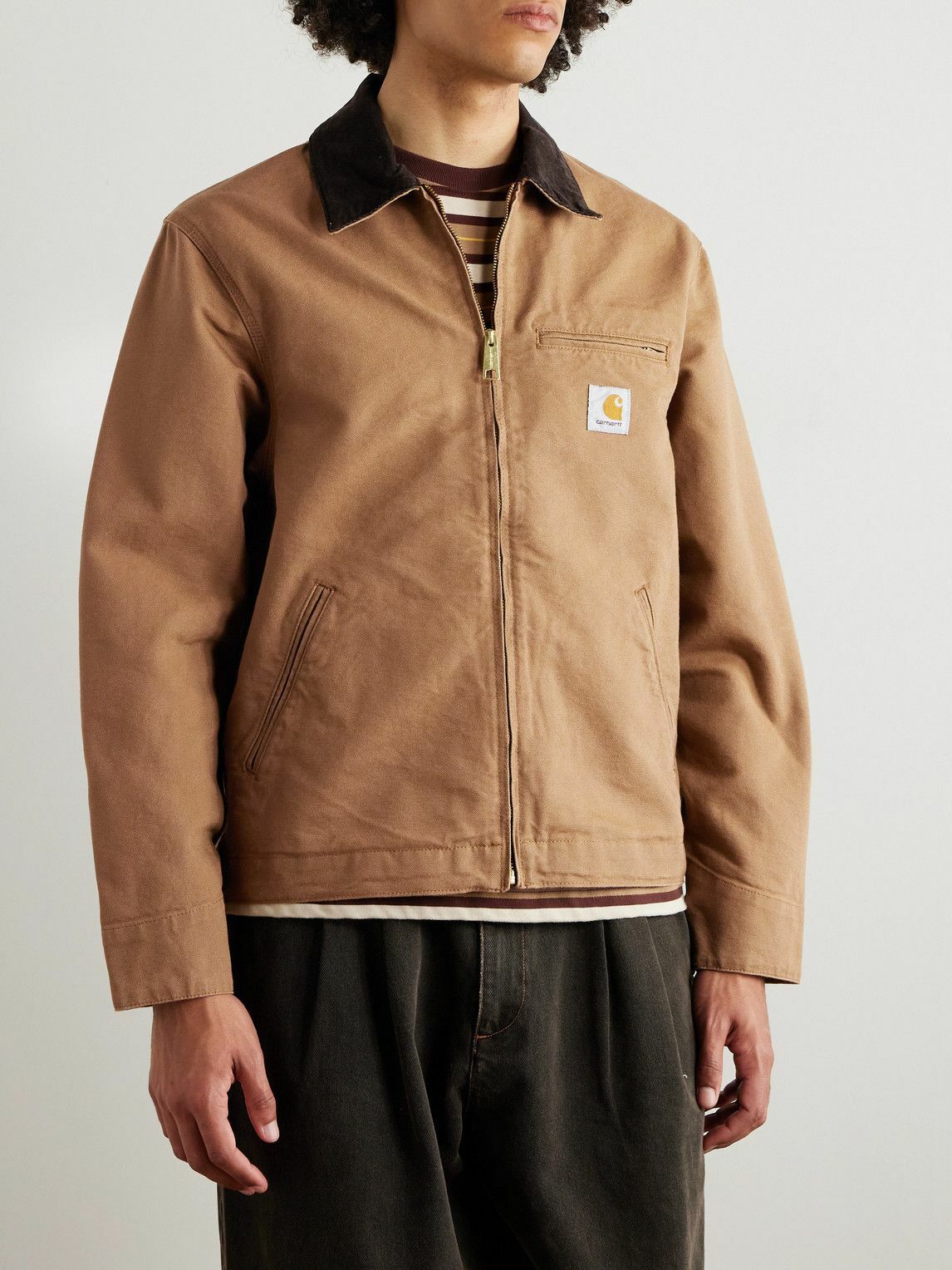 Carhartt WIP - Detroit Corduroy-Trimmed Organic Cotton-Canvas