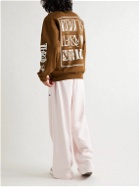 Total Luxury Spa - Printed Cotton-Jersey Sweatshirt - Brown
