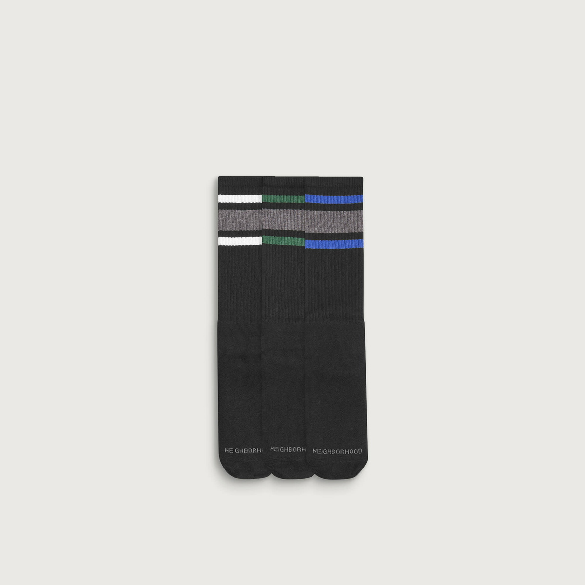 Neighborhood Men's Classic 3-Pack Socks in Black
