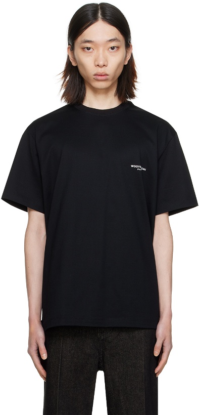 Photo: Wooyoungmi Black Square Label T-Shirt