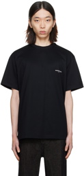 Wooyoungmi Black Square Label T-Shirt