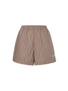 MC2 Saint Barth Woman Cotton Striped Pull Up Shorts Meave