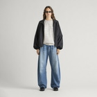 END. Worn Established LS T-shirt in Washed Grey