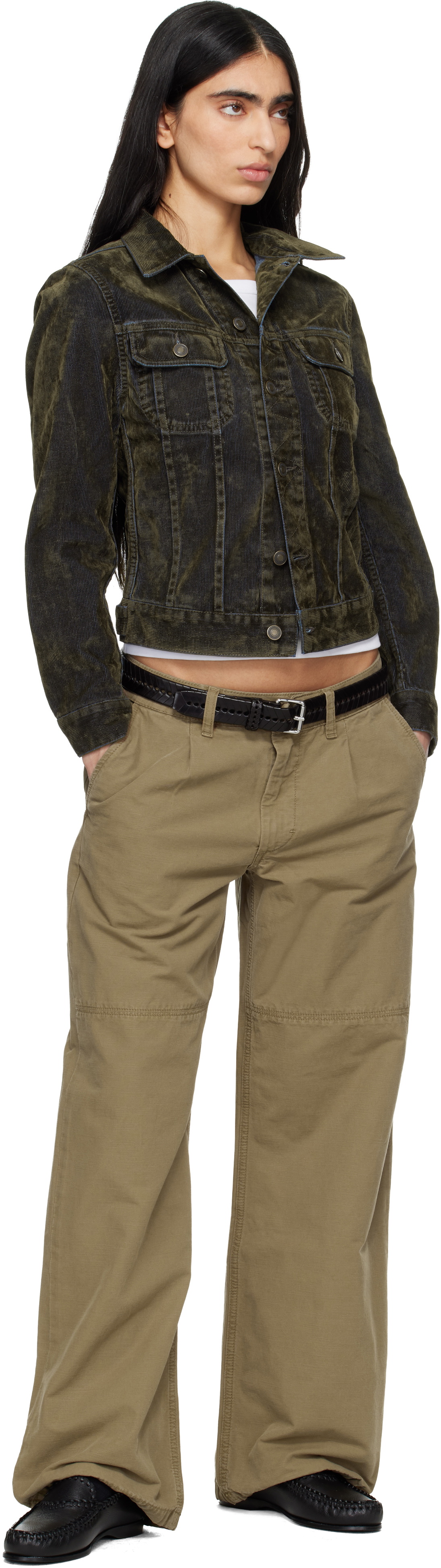 JEANERICA Khaki Elsa Denim Jacket