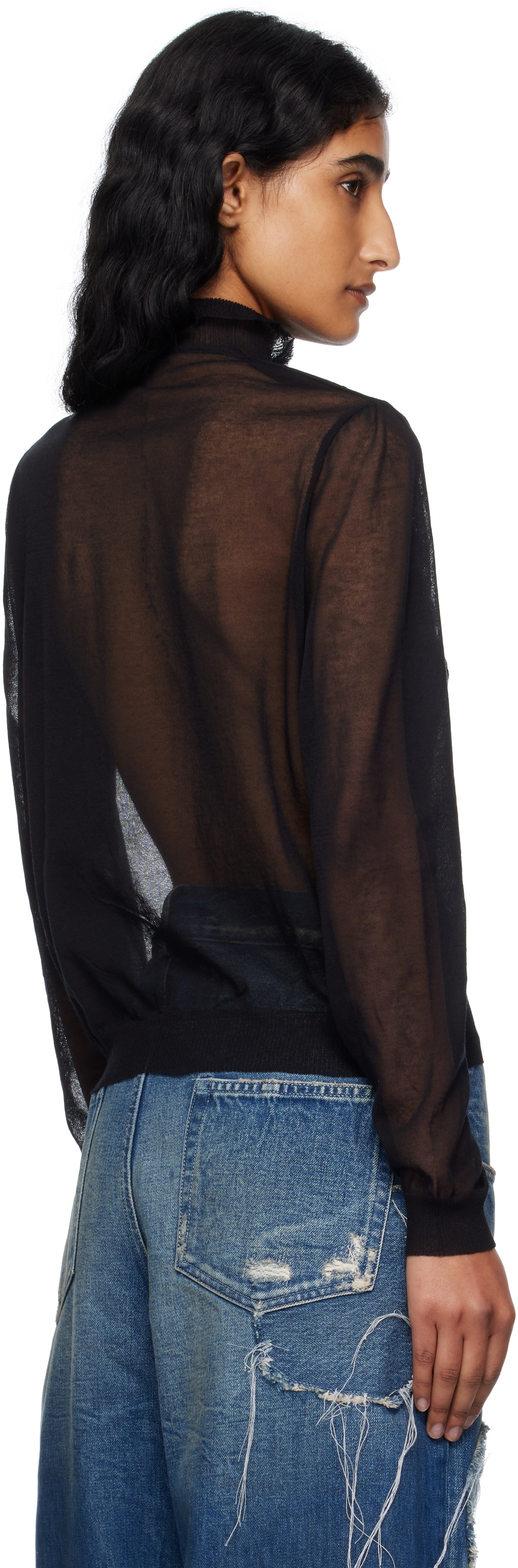Ann Demeulemeester Black Monya Blouse