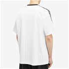 Adidas Men's Adicolor Poly T-shirt in White/Black