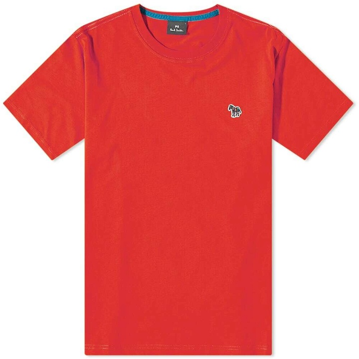Photo: Paul Smith Men's Zebra Logo T-Shirt in Red