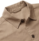 MR P. - Garment-Dyed Cotton-Twill Overshirt - Brown