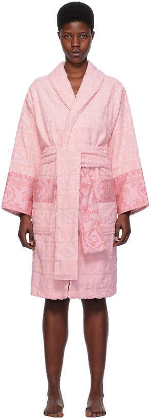 Photo: Versace Underwear Pink 'I Heart Baroque' Robe