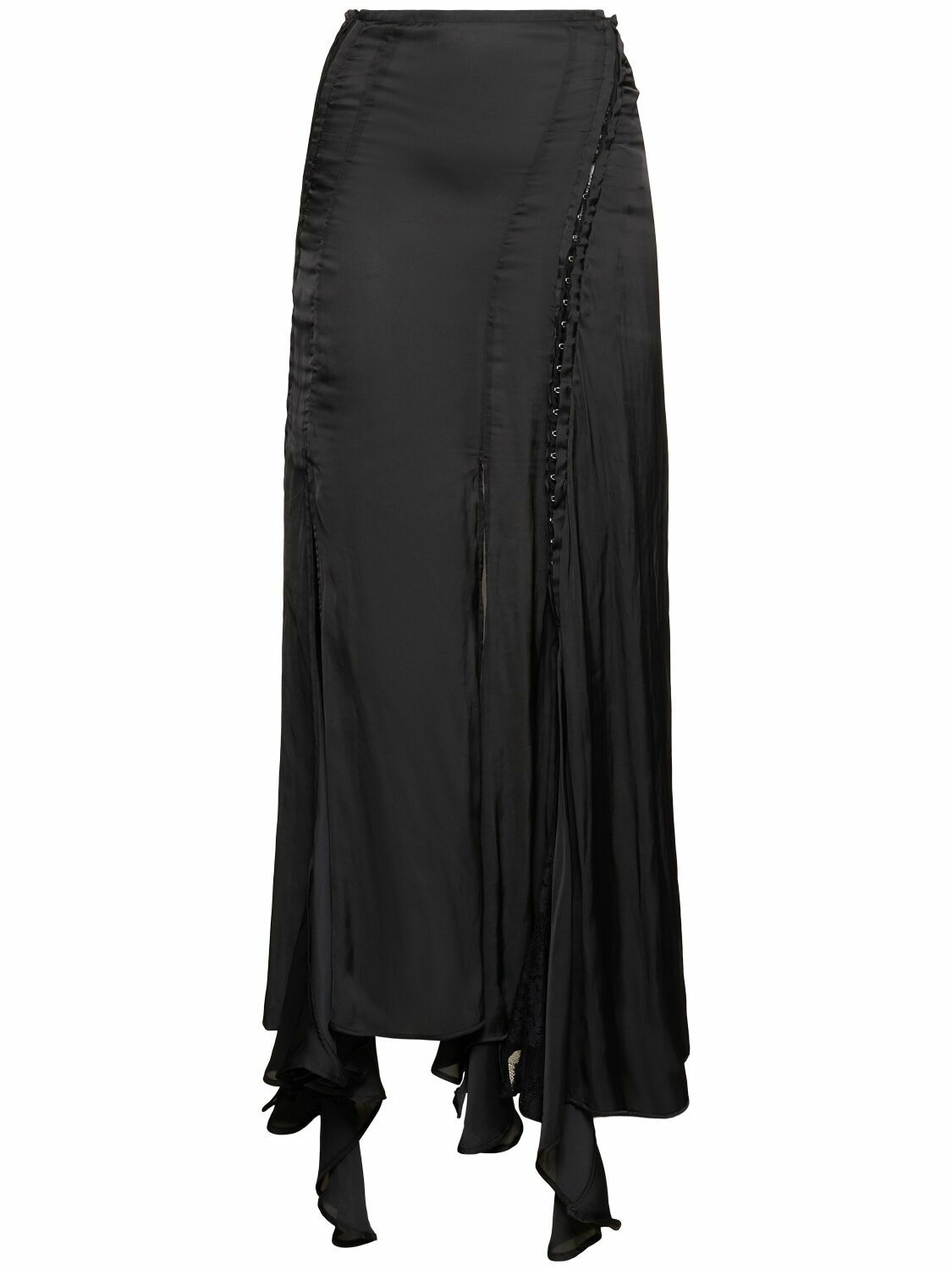 Y/PROJECT Jersey & Lace Long Skirt with Hooks Y/Project