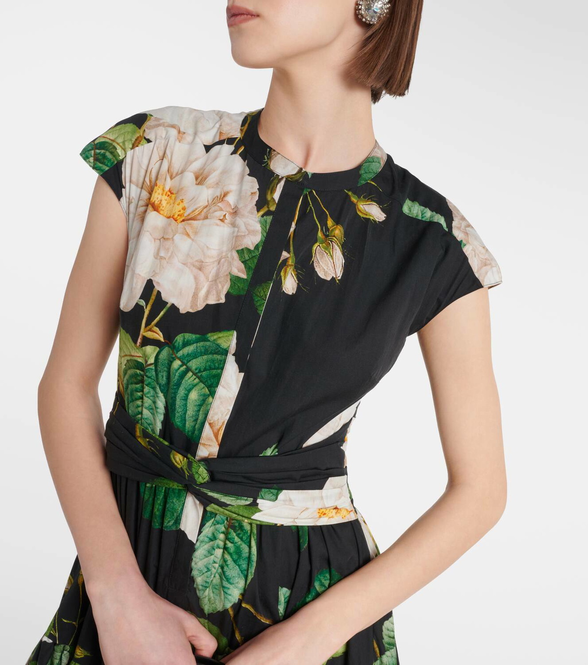 Giambattista Valli Floral cotton poplin maxi dress