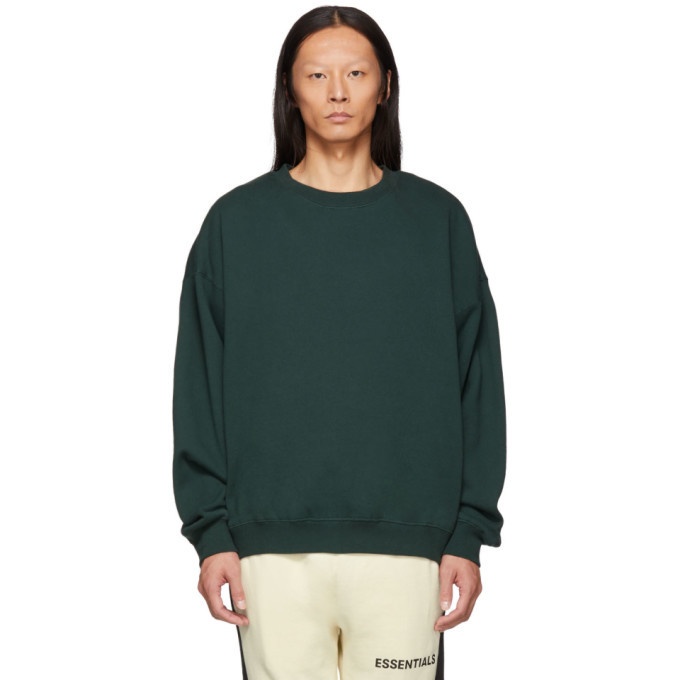 Photo: Essentials Green Pullover Sweatshirt