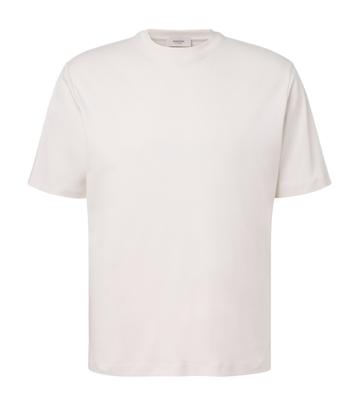 Photo: Agnona Cotton and silk jersey T-shirt