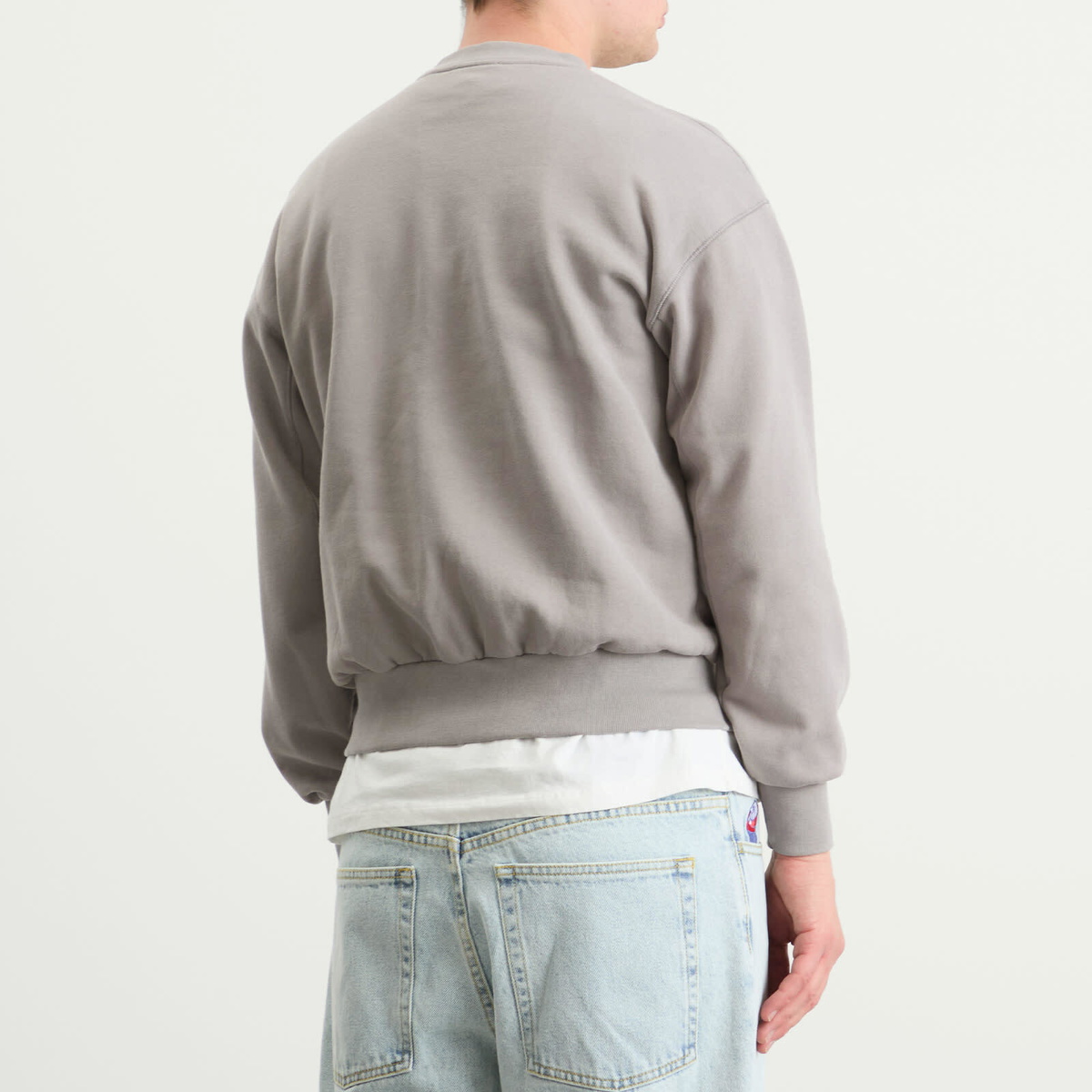 Aries Men's Mini Temple Sweatshirt in Grey