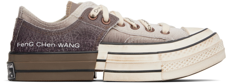 Photo: Feng Chen Wang Brown Converse Edition 2-in-1 Chuck 70 Sneakers