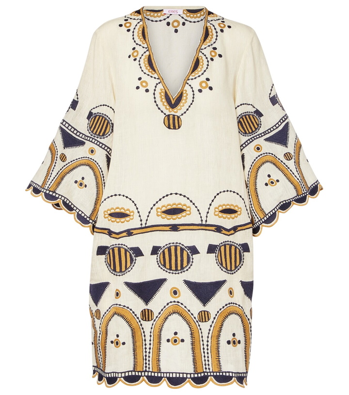 Photo: Eres Medaillon embroidered linen minidress
