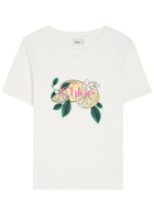 Chloe Printed Cotton T-shirt White