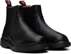 Hugo Black Leather Chelsea Boots