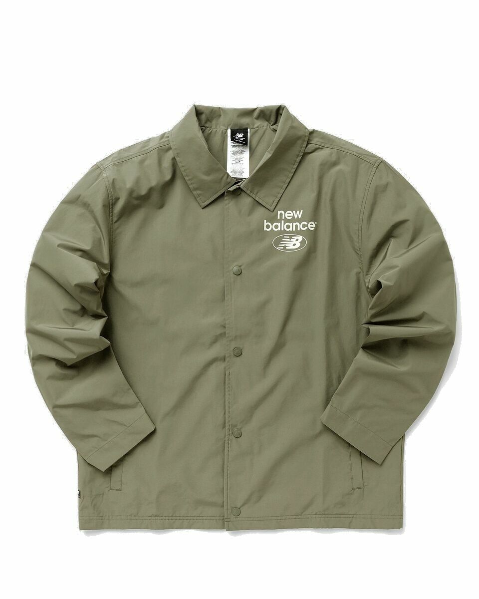 Photo: New Balance Essentials Reimagined Woven Jacket Green - Mens - Overshirts
