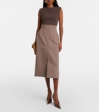 Mugler High-rise pencil skirt