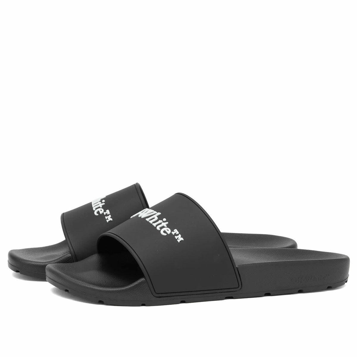 Off-White Men's Bookish Slides in Black/White