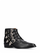 TOGA VIRILIS - Leather Boots W/ Silver Buckles