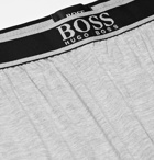 Hugo Boss - Mélange Stretch-Modal Jersey Pyjama Trousers - Gray