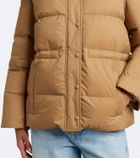 Yves Salomon Shearling-trimmed down jacket