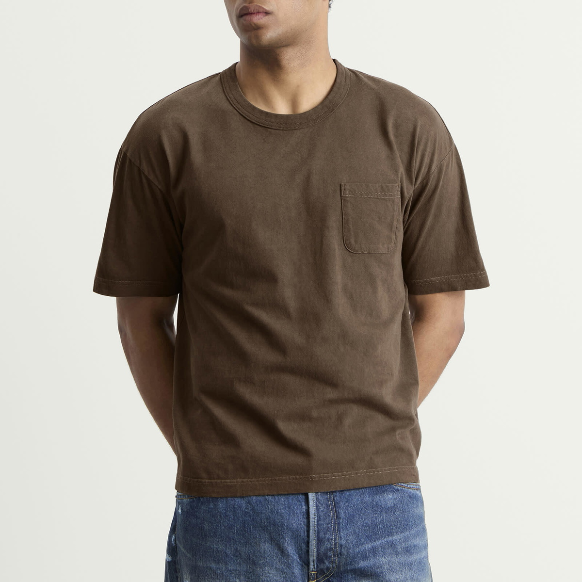 Visvim Men's Jumbo T-Shirt in Mud