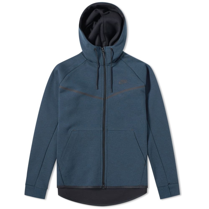 Photo: Nike Tech Fleece Windrunner Hoody Blue