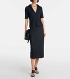 Vince Open-knit cotton polo shirt