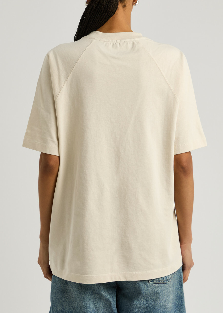 Represent Owners Club Boyfriend Logo Cotton T-shirt Beige
