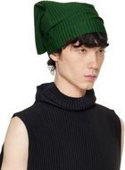 HOMME PLISSÉ ISSEY MIYAKE Green Pleats Tube Beanie