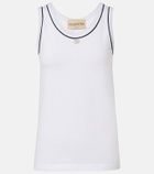 Valentino VLogo cotton jersey tank top