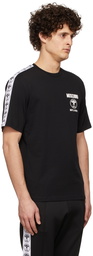 Moschino Black Double Question Mark Trim T-Shirt