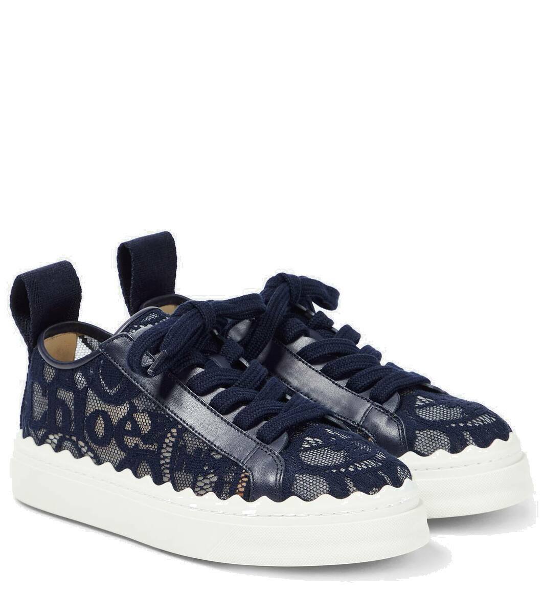 Chloe £450 Pale Coffee Leather Lauren Trainers 41
